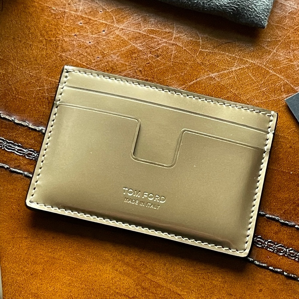 NWT Tom Ford Gold Credit Card Holder